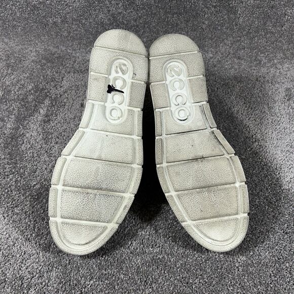 Ecco Bella Gray Nubuck Leather Side Zip Biker Ankle Bootie Women's Sz 41 - Picture 8 of 11